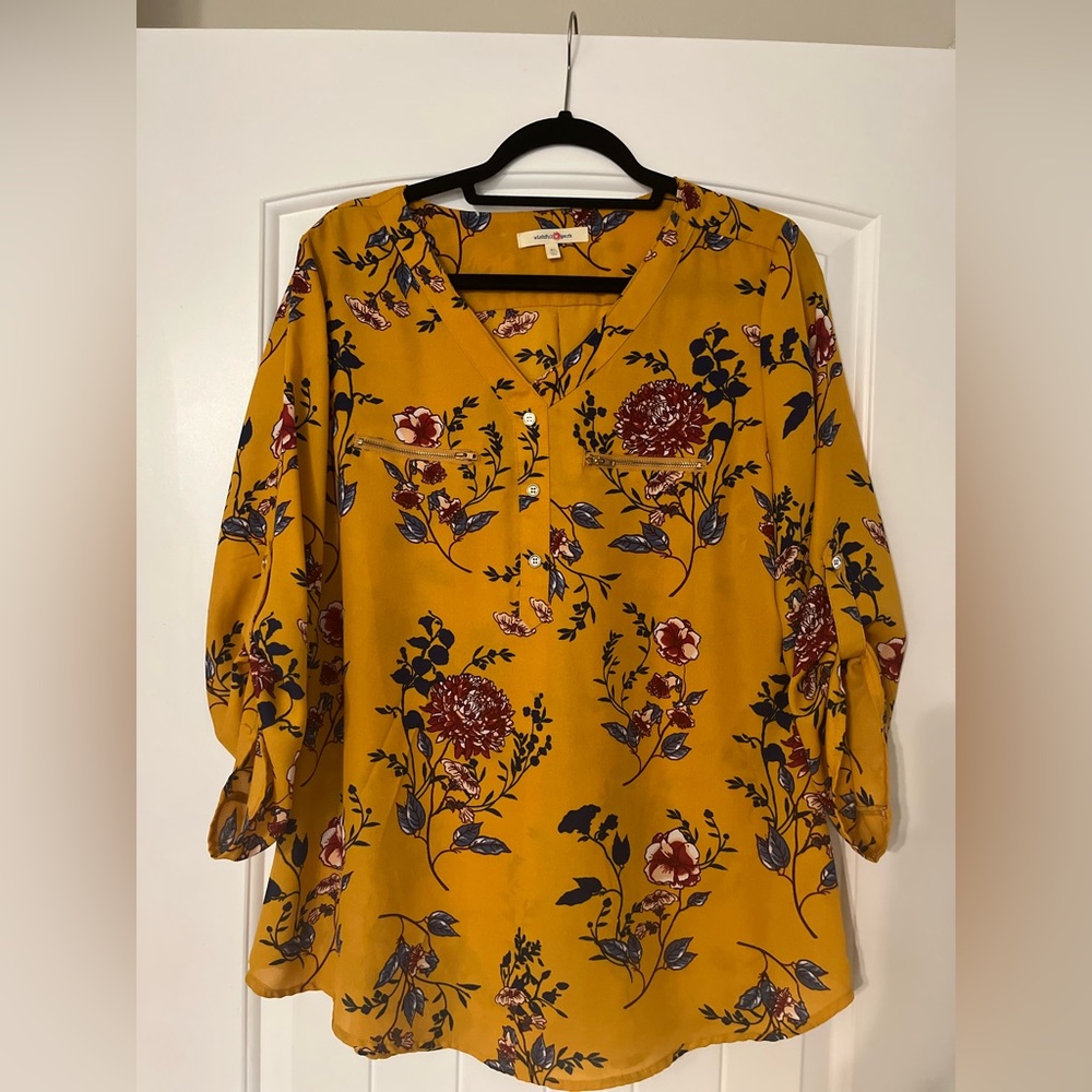Wishful Park floral blouse, size xl